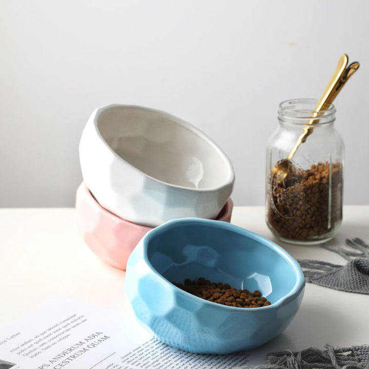 Elevate Your Pet's Dining Experience with the Oblique Mouth Cat Bowl