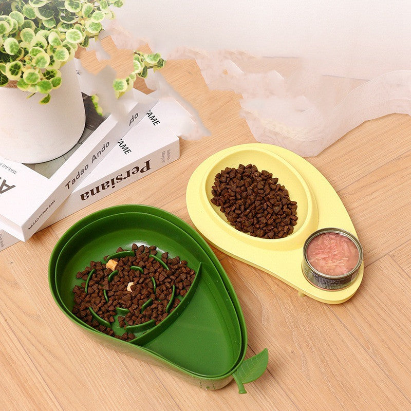 Avocado Pet Dog Cat Automatic Feeder Bowl