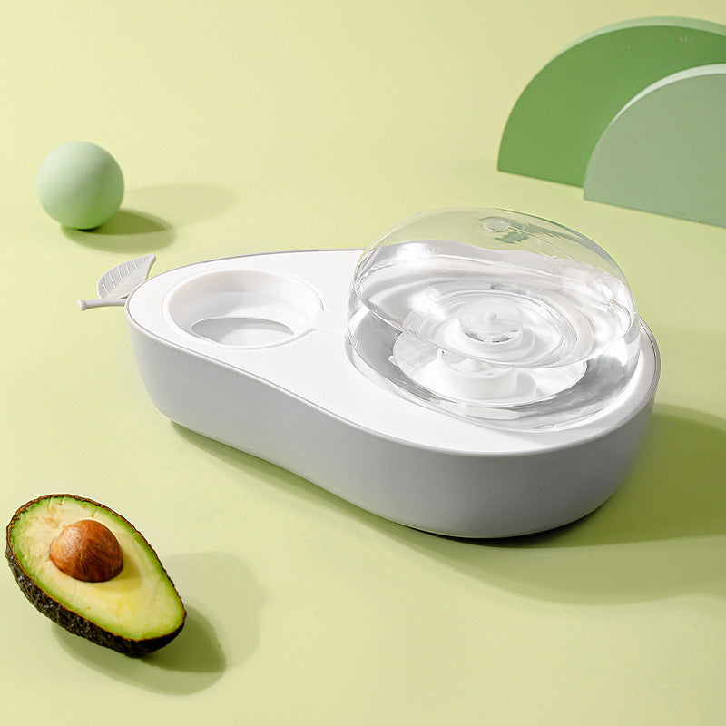 Avocado Pet Dog Cat Automatic Feeder Bowl