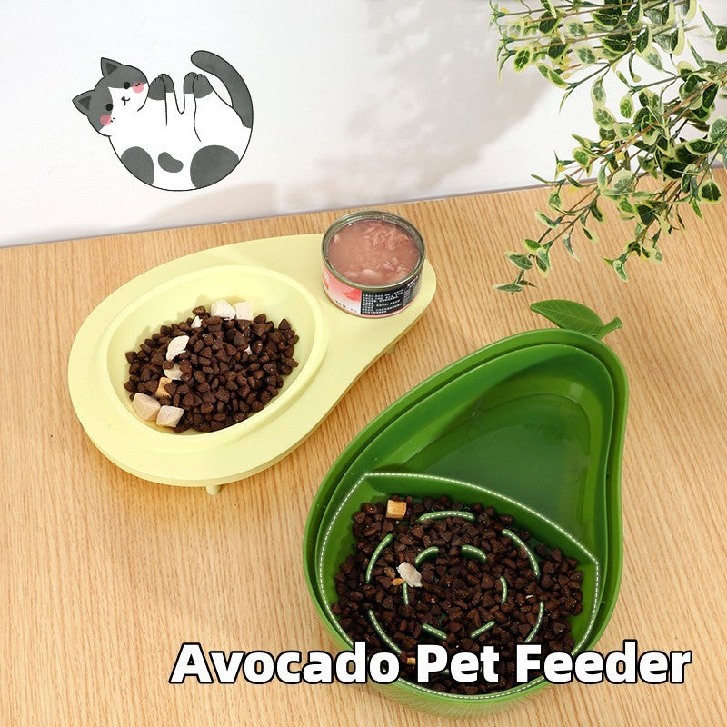 Avocado Pet Dog Cat Automatic Feeder Bowl
