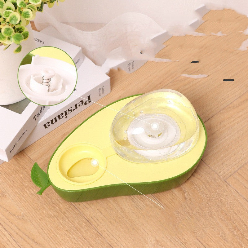 Avocado Pet Dog Cat Automatic Feeder Bowl